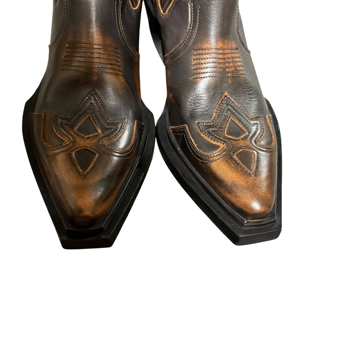 자라 리미티드 에디션 투톤 카우보이 웨스턴 부츠 42 270 상품이미지4