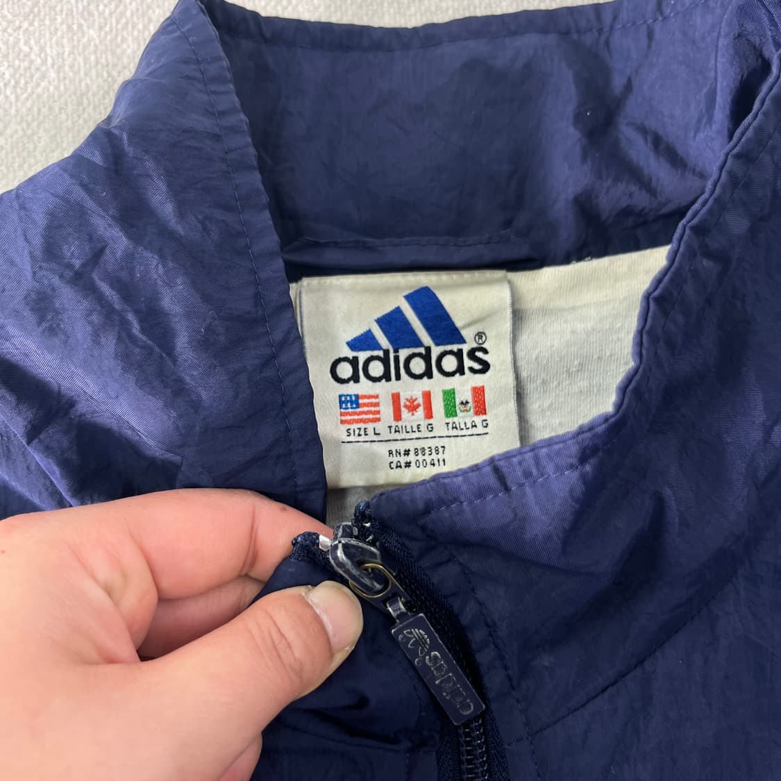 105 아디다스 90s 올드스쿨 바람막이 자켓 상품이미지3