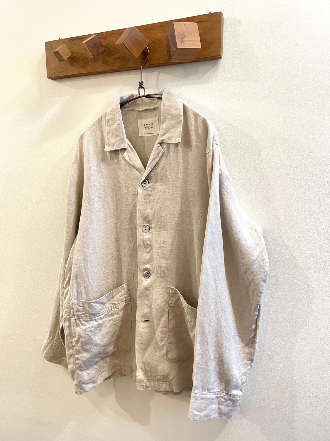 “nuihans” linen shirt jacket 상품이미지1