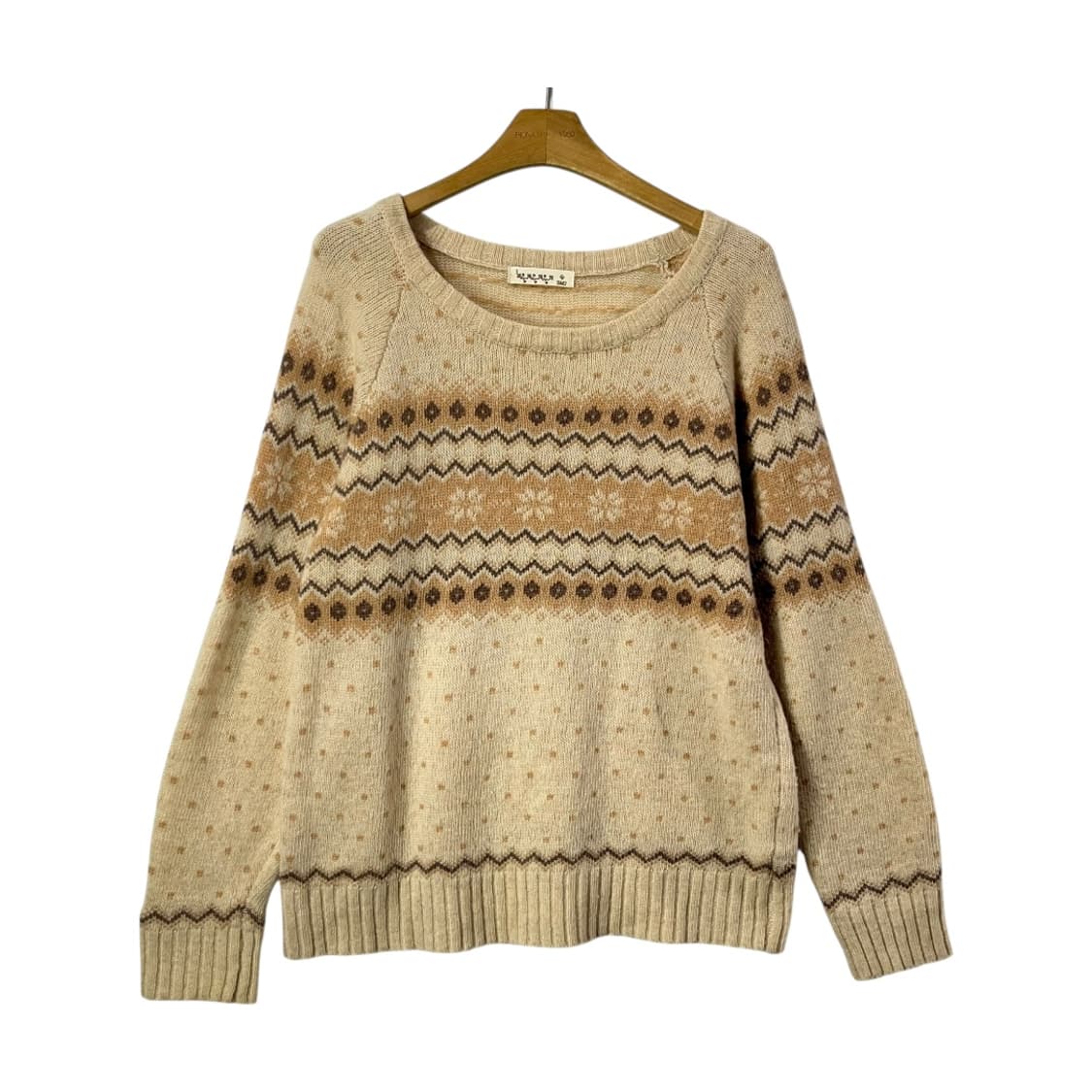 [SM2] 사만사모스2 모리걸 페어아일 도트디테일 니트 상품이미지1