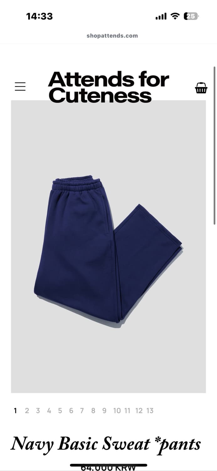 Navy Basic Sweat *pants 상품이미지4