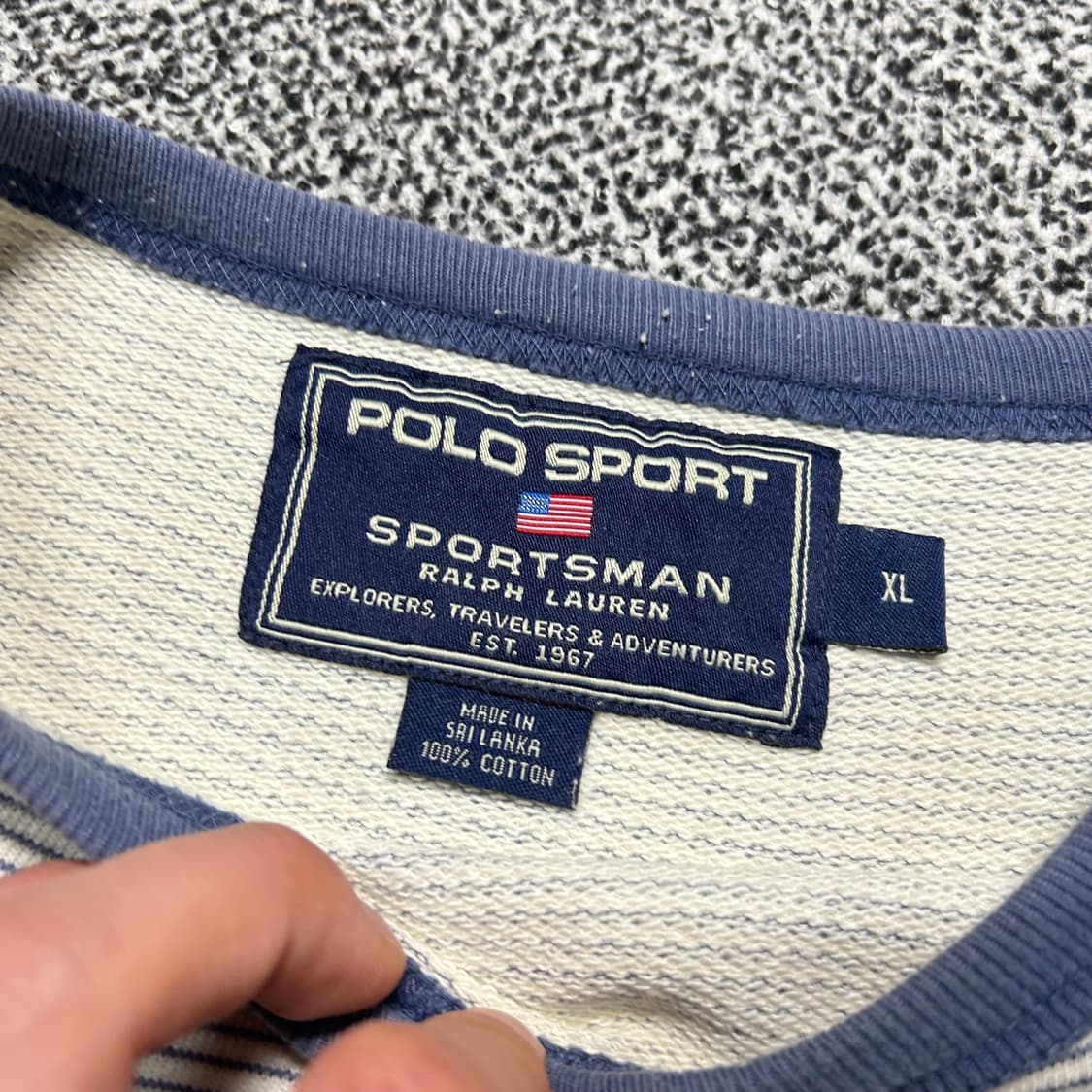 폴로 스포츠(POLO SPORTS)90S 스트라이프 링거티 상품이미지4