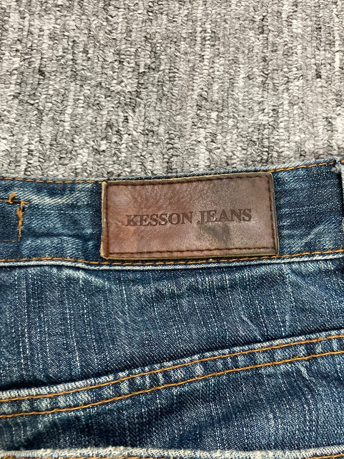 kesson 스트레이트 워싱 진 32 상품이미지7