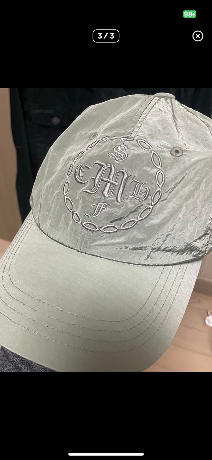 미스치프 워시드 나일론 캡 카키 상품이미지2