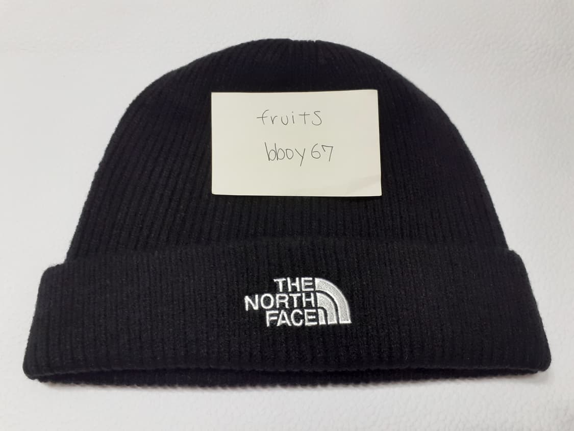 노스페이스 / 블랙 골지 니트 비니 상품이미지5