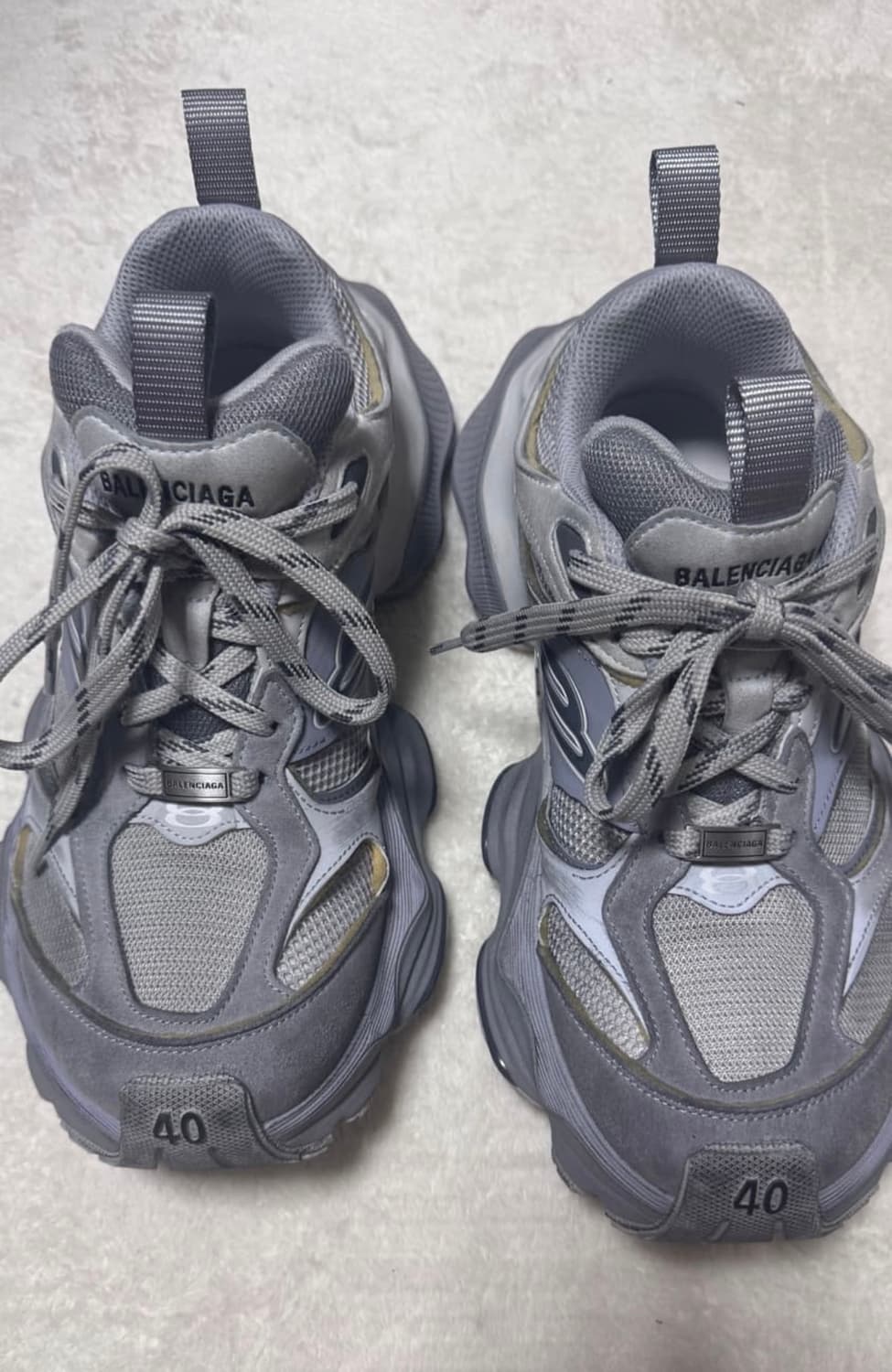[40] 발렌시아가 카고 스니커즈 런웨이 그레이 상품이미지1