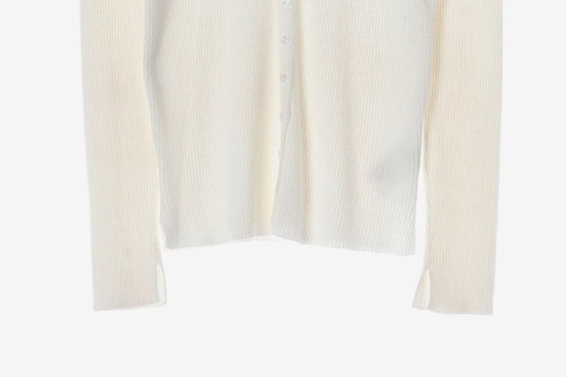 닉앤니콜 슬림핏 버튼 브이넥 골지 가디건 상품이미지5