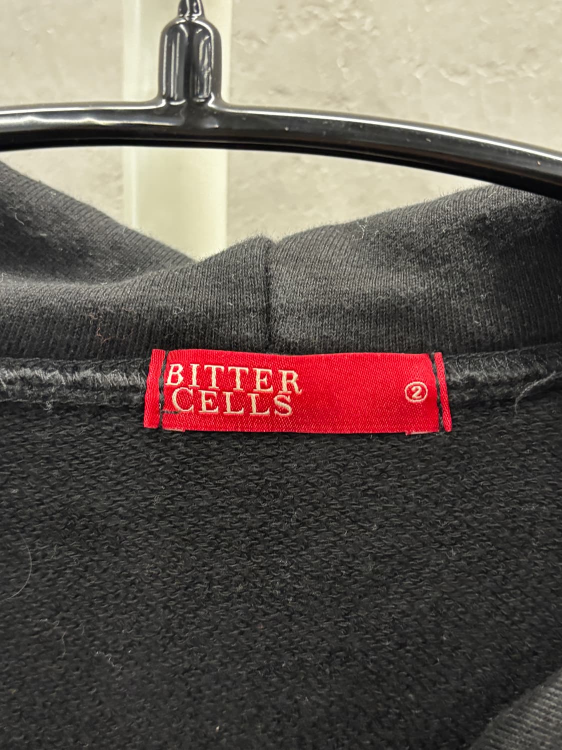 BITTER CELLS 검정색 후드집업 2 상품이미지4
