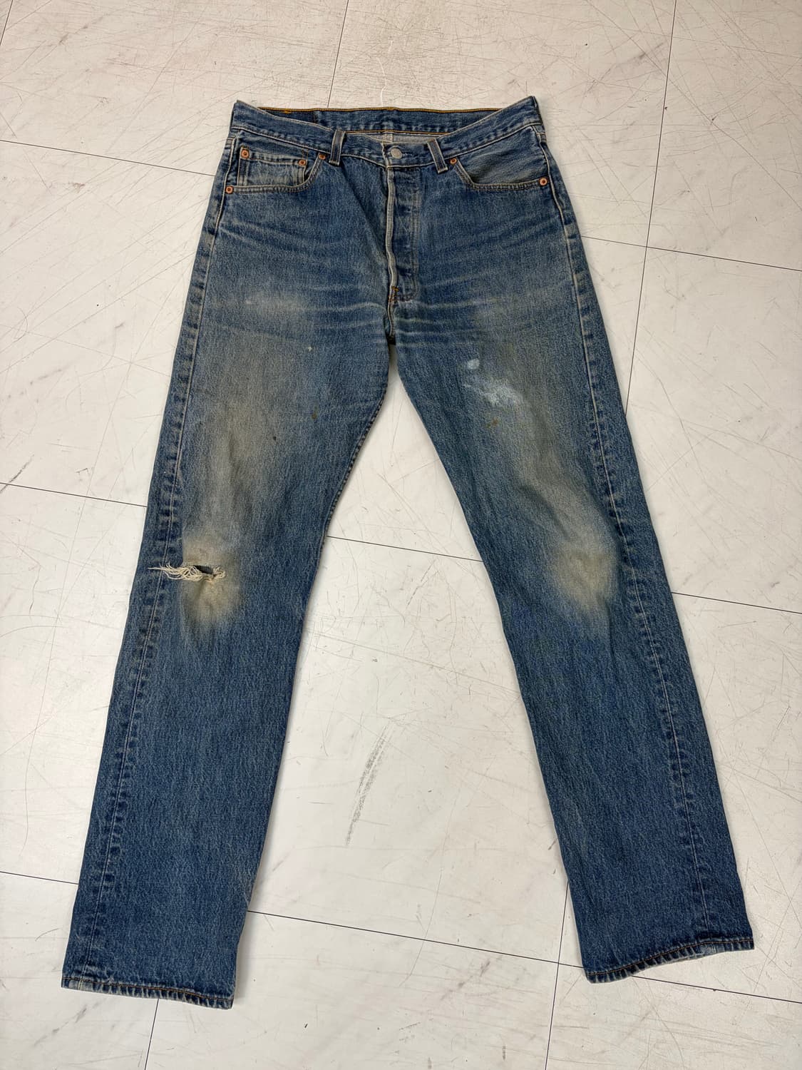 a285) 34 리바이스 90's USA 501 스트레이트 상품이미지7