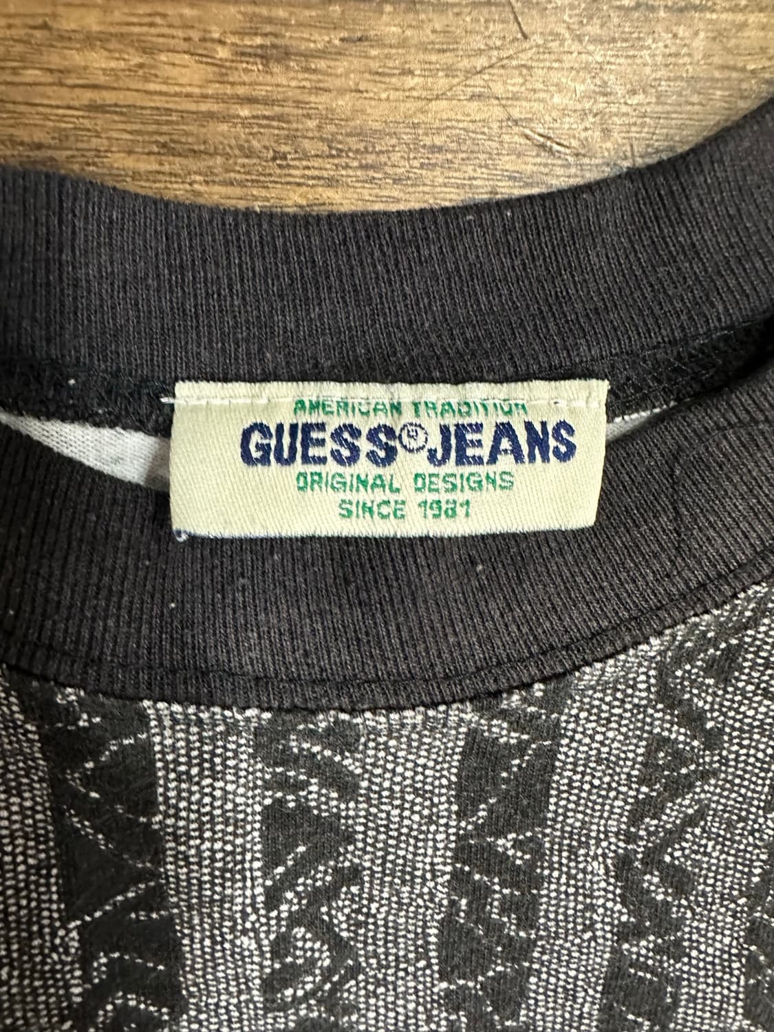 게스 진스 GUESS JEANS 90s 빈티지 자카드 빅로고 XL 상품이미지5