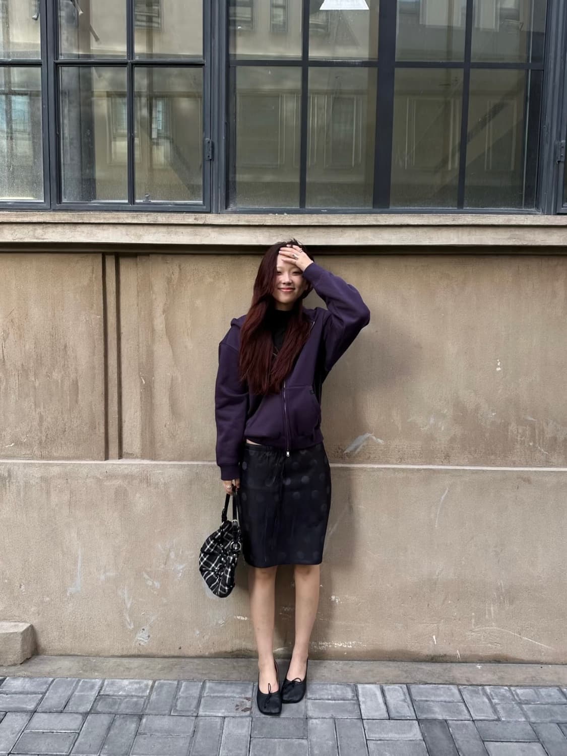 Y core 도트 스커트 상품이미지3