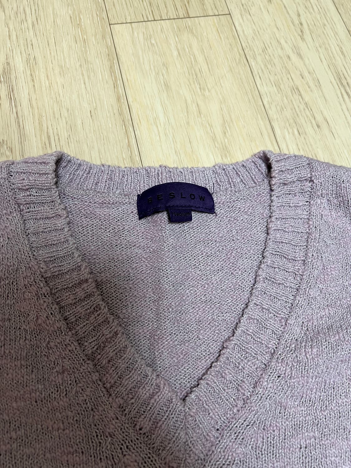 비슬로우 니트조끼 상품이미지2