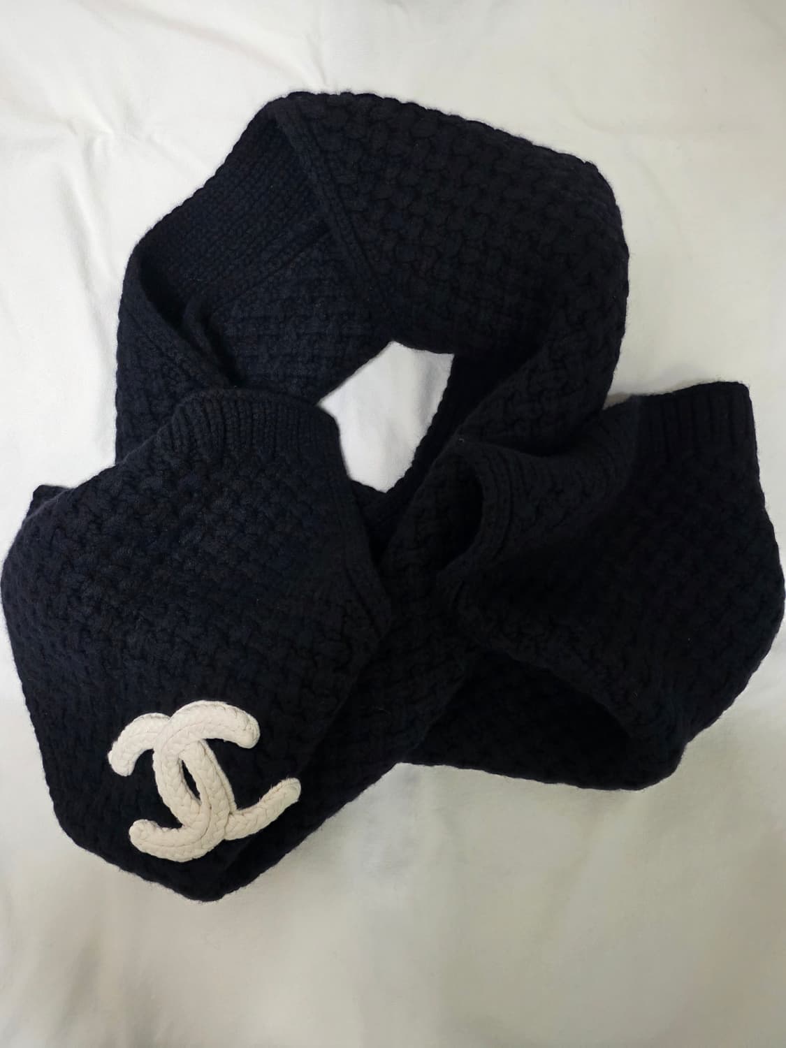 샤넬 캐시미어 로고 머플러 정품 상품이미지1