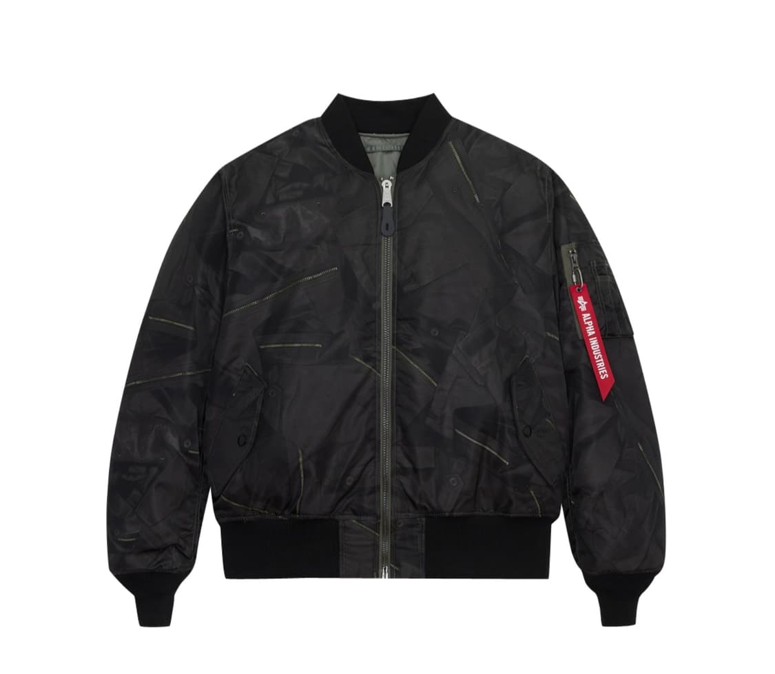 [M] 알파인더스트리 리버시블 Zippered print MA-1 상품이미지1