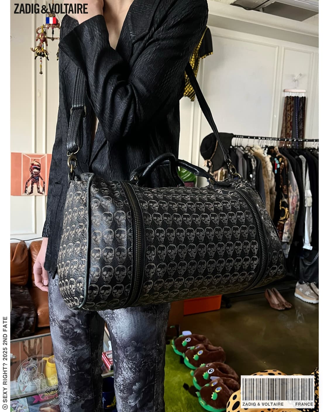 ZADIG & VOLTAIRE V-Kei Skull Boston Bag 상품이미지1