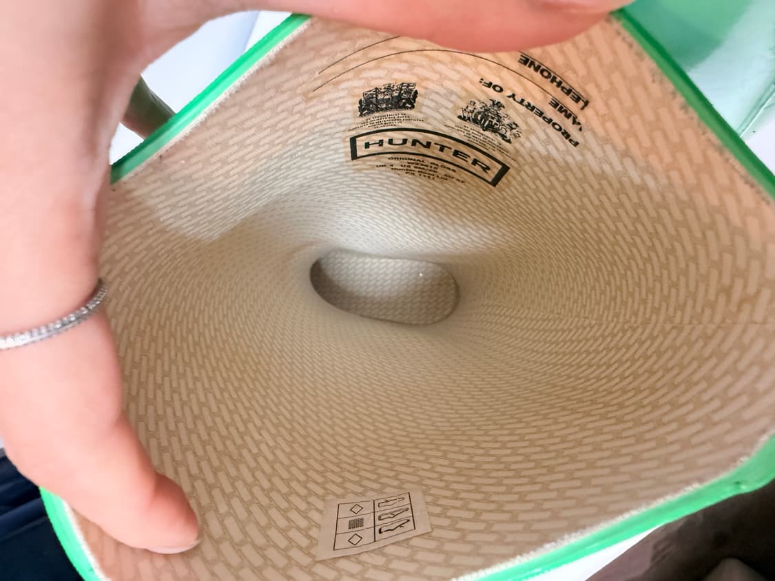 헌터 레인부츠 오리지널 롱부츠 그린 컬러 포인트 235 상품이미지7