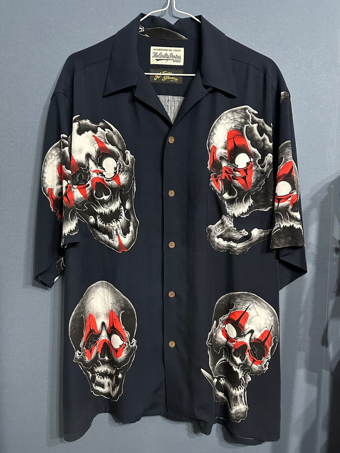 와코마리아x56tattoo 하와이안 네이비 L 상품이미지1