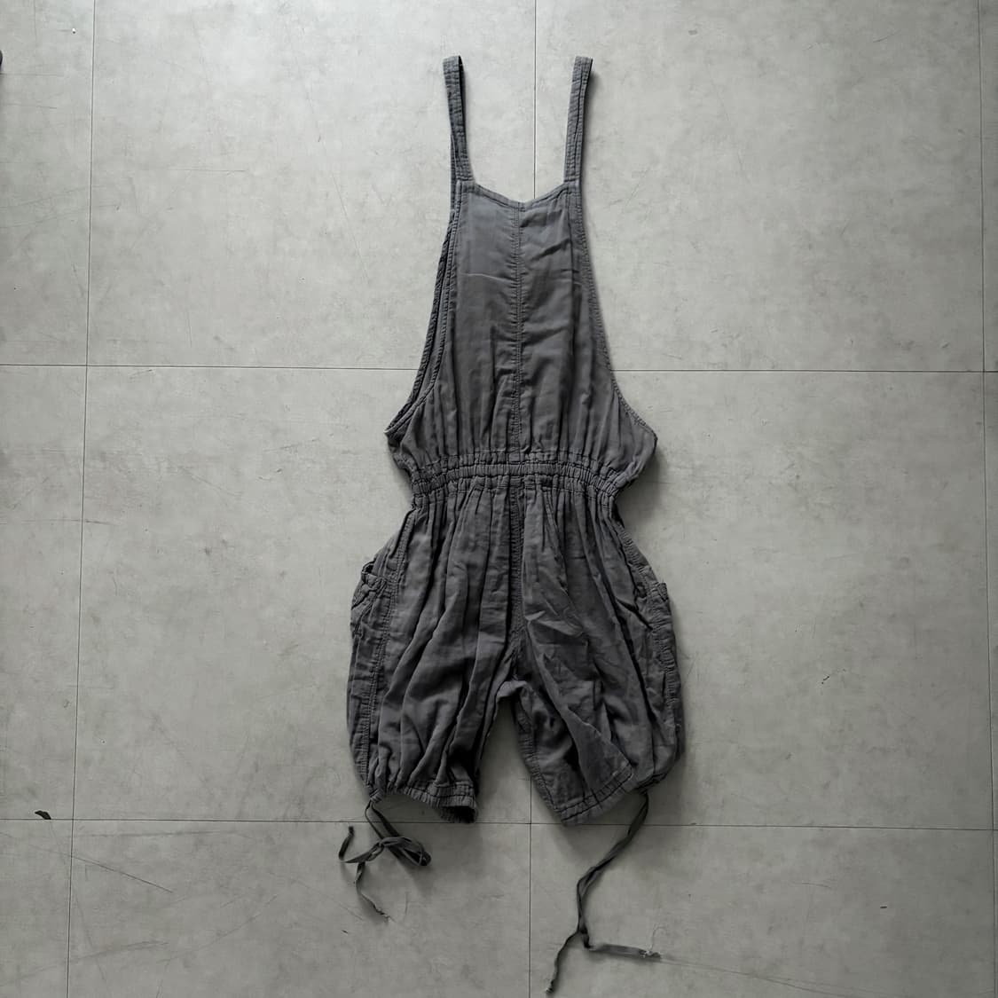 Vintage Washed Cargo Overalls Shorts 상품이미지9