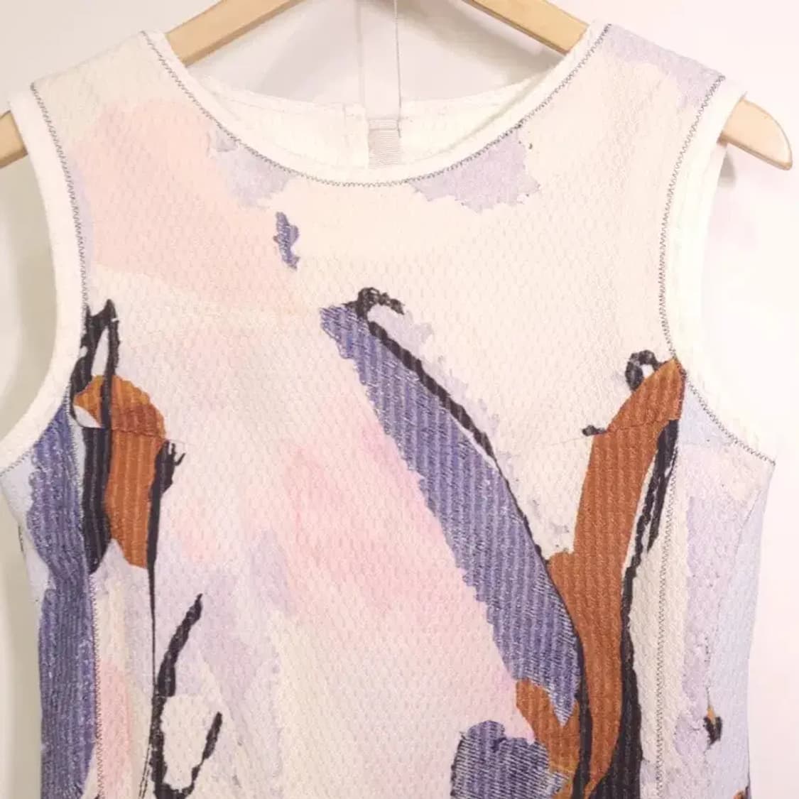 한섬 마인 브러쉬 프린트 트위드 원피스 55 상품이미지3