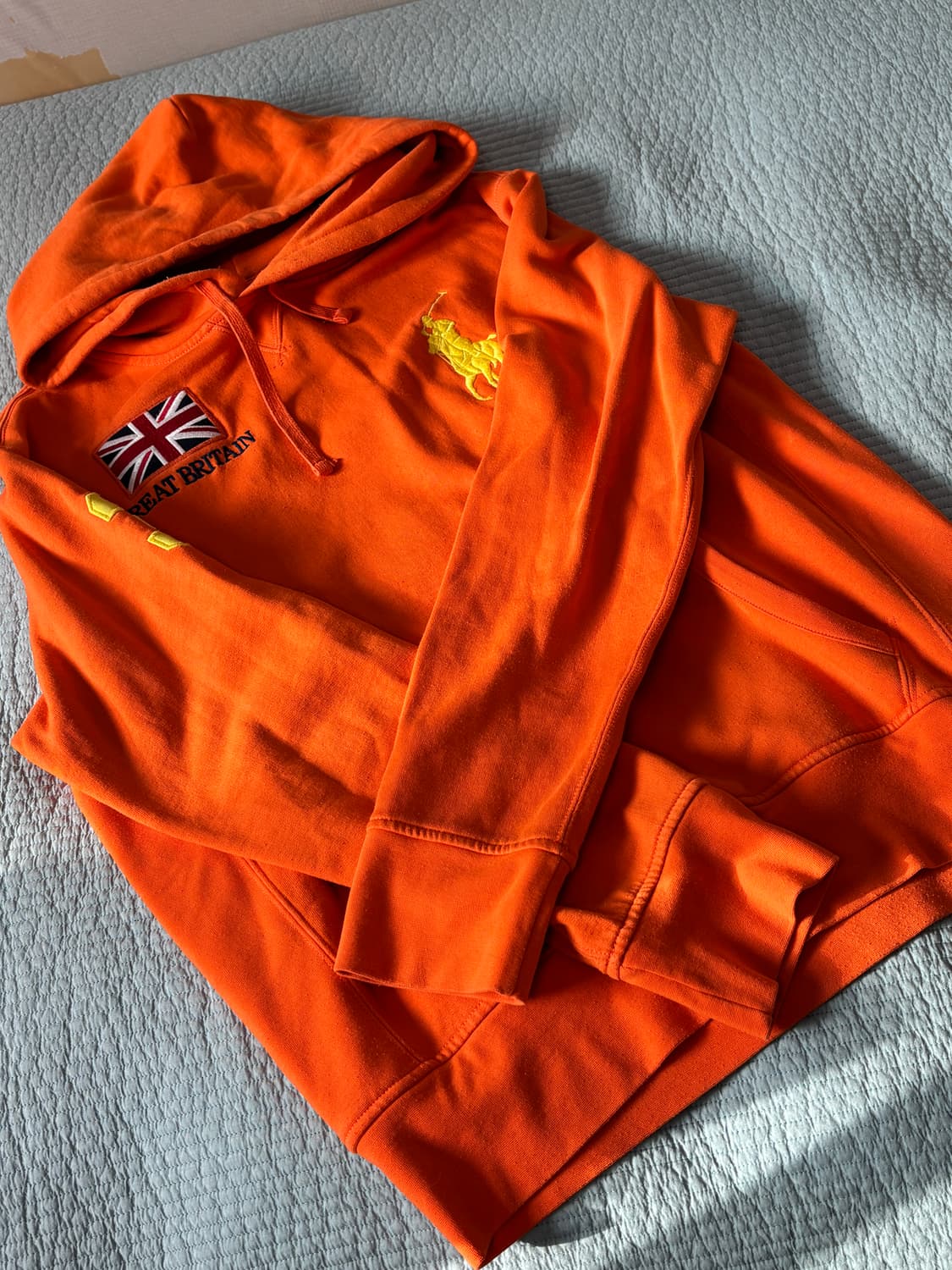 폴로 빅포니 오렌지 후드티 상품이미지1