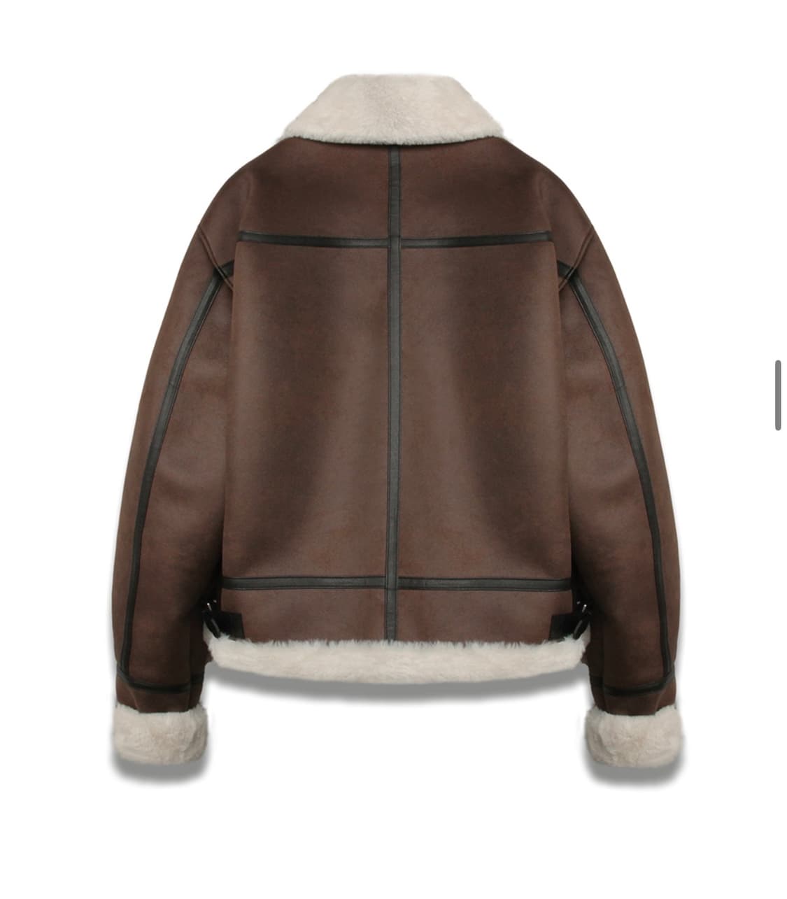 [도프제이슨] 도프제이슨 하이넥 레더 무톤 자켓 BROWN 갈색 상품이미지4