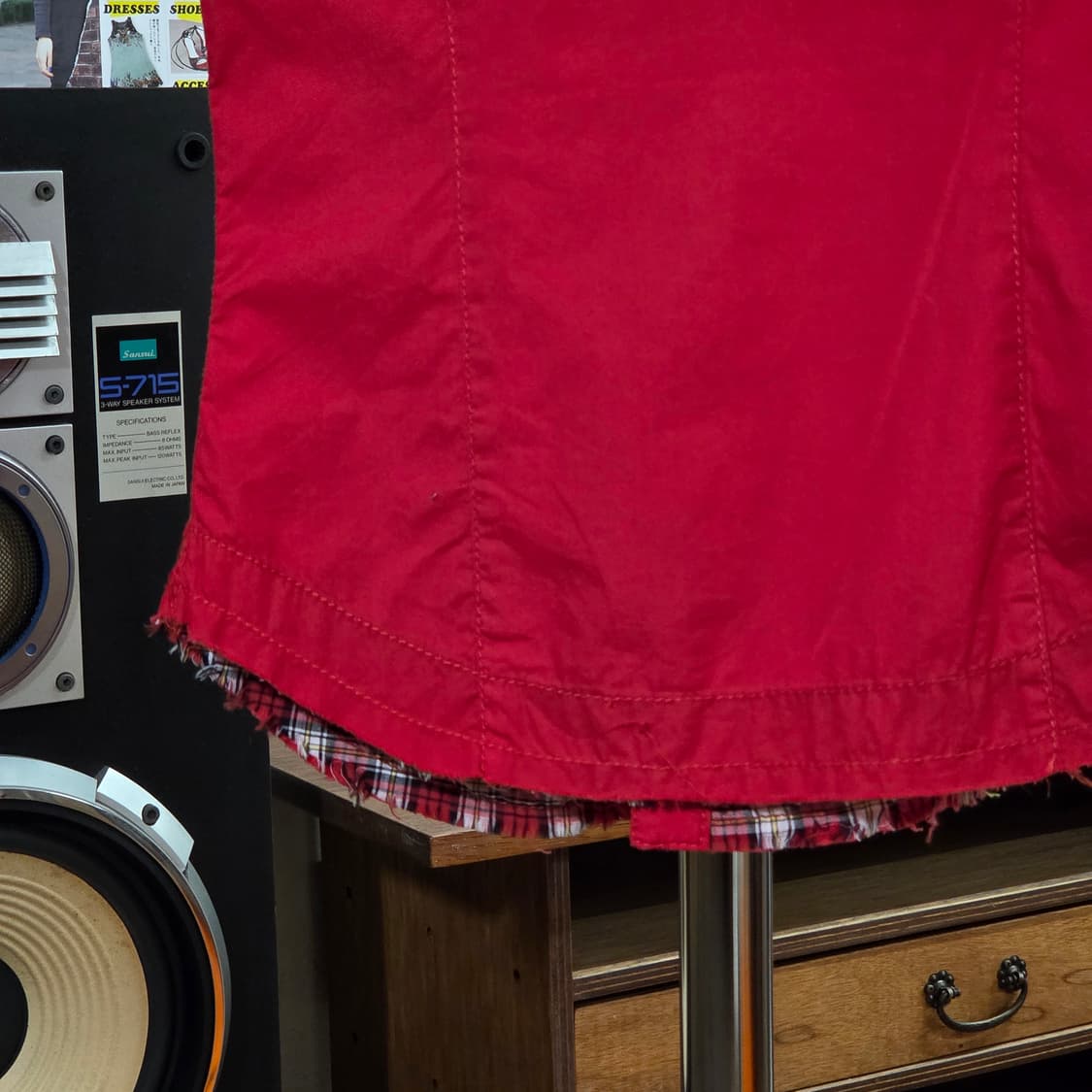 JPN 돈피 레드 웨스턴 반팔 셔츠 상품이미지6