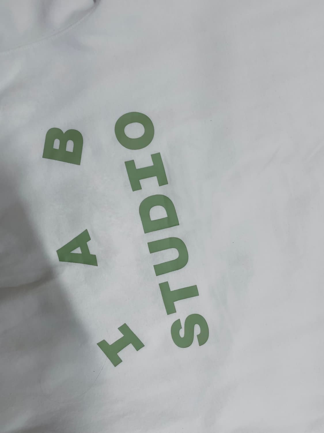 L 아이앱스튜디오 반팔 화이트 그린 상품이미지2