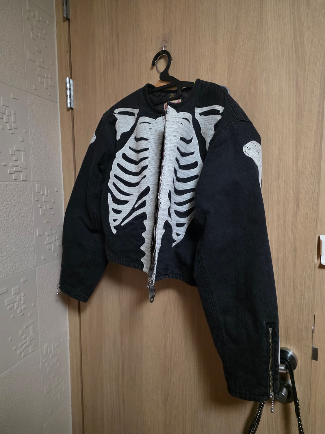 캐피탈 블랙 데님 모토크로스 본 자켓 상품이미지1