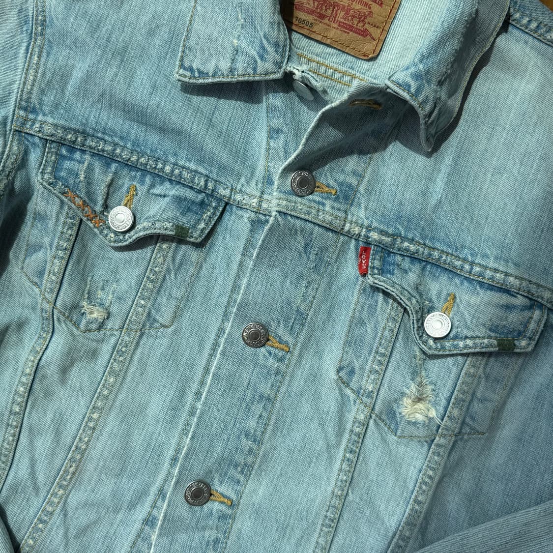 리바이스 70505 보로 3세대 데님자켓 (리페어 빈티지) 상품이미지4