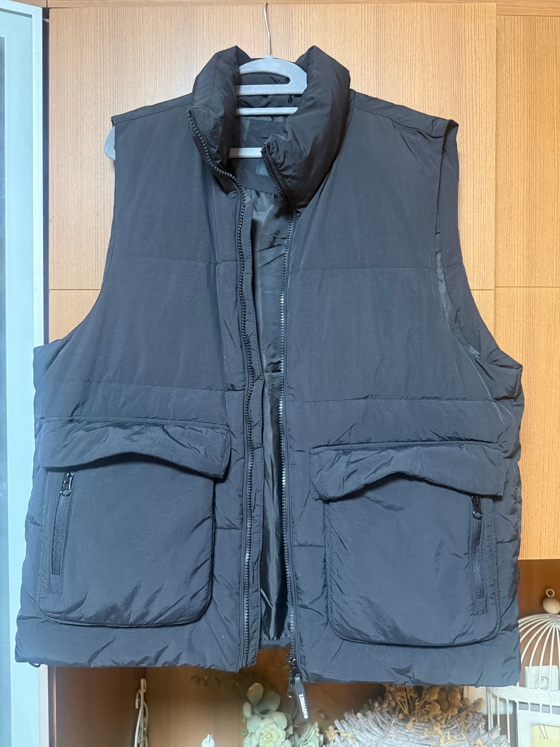 리메인세컨드 패딩 베스트 M 블랙 - 새상품 상품이미지1