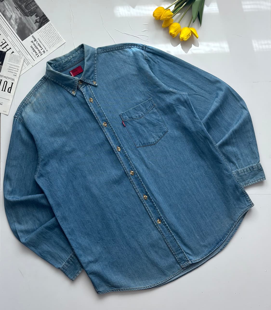 Levi's 리바이스 00's 빈티지 데님 셔츠 상품이미지1