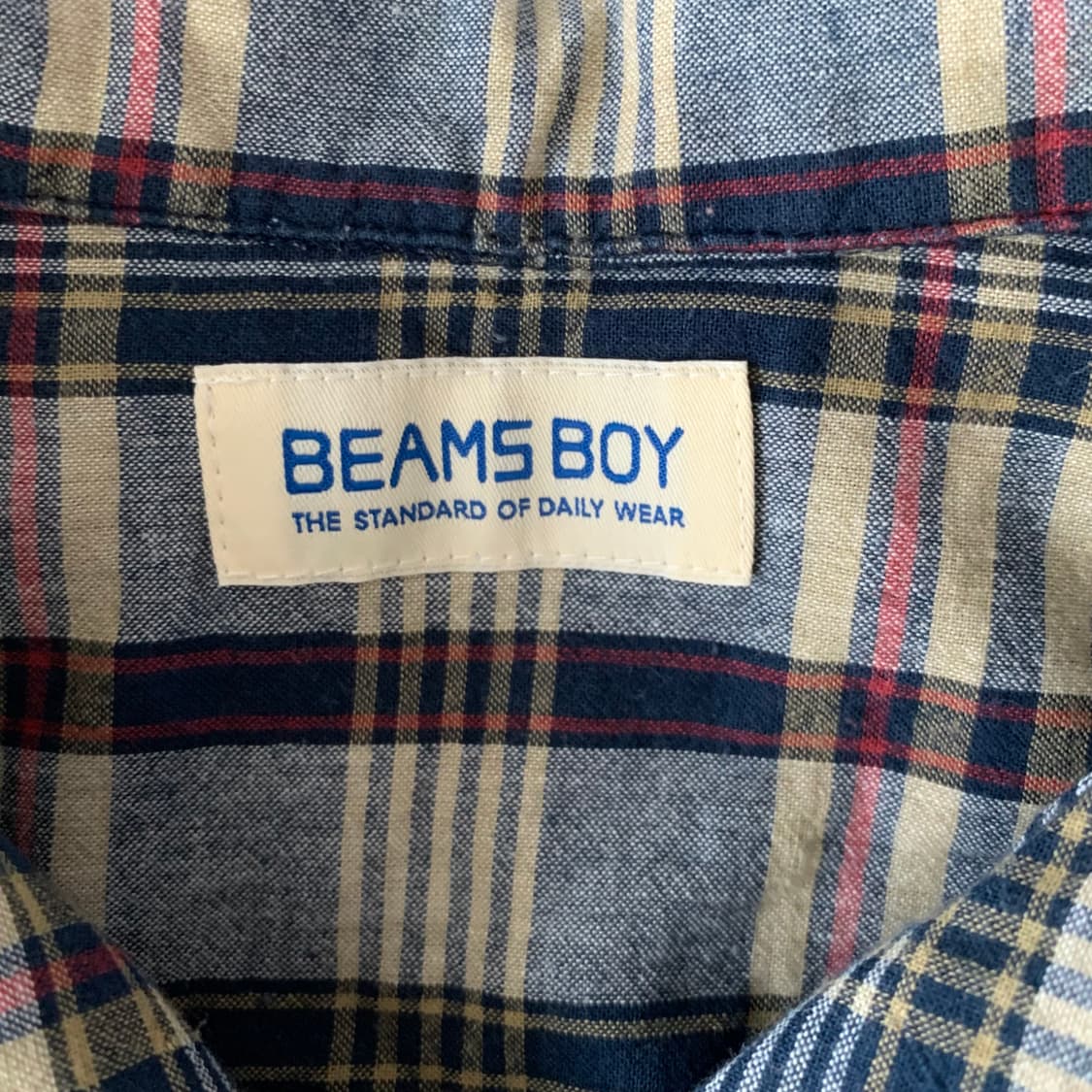 빔즈보이 마드라스 체크 이탈리안 카라 반팔셔츠 상품이미지7