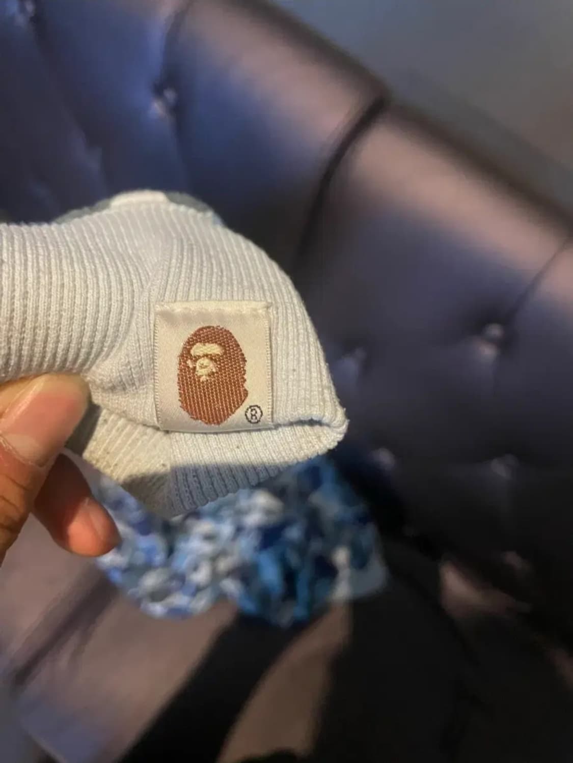 베이프 블루 샤크후드 L 상품이미지3