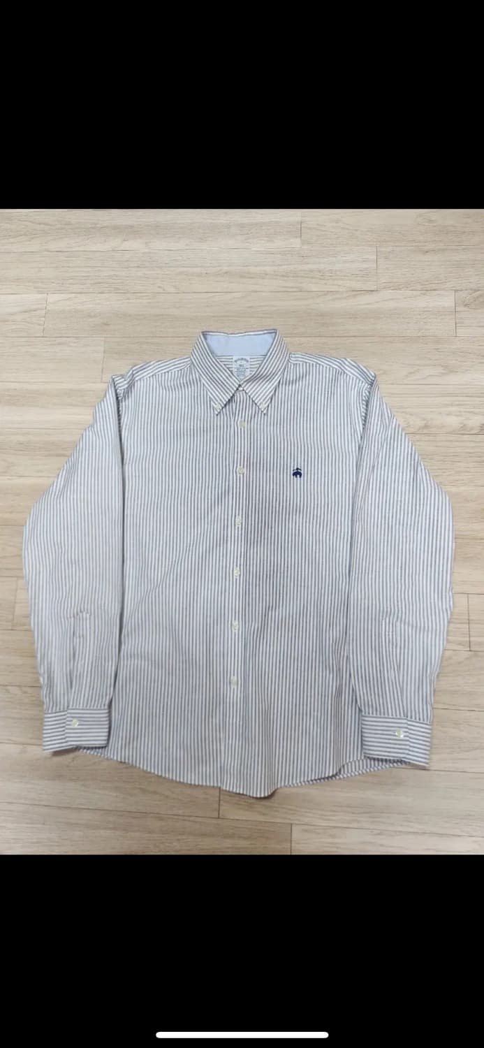 브룩스브라더스 논아이론 스트라이프 옥스포드셔츠 레귤러핏 L 상품이미지4