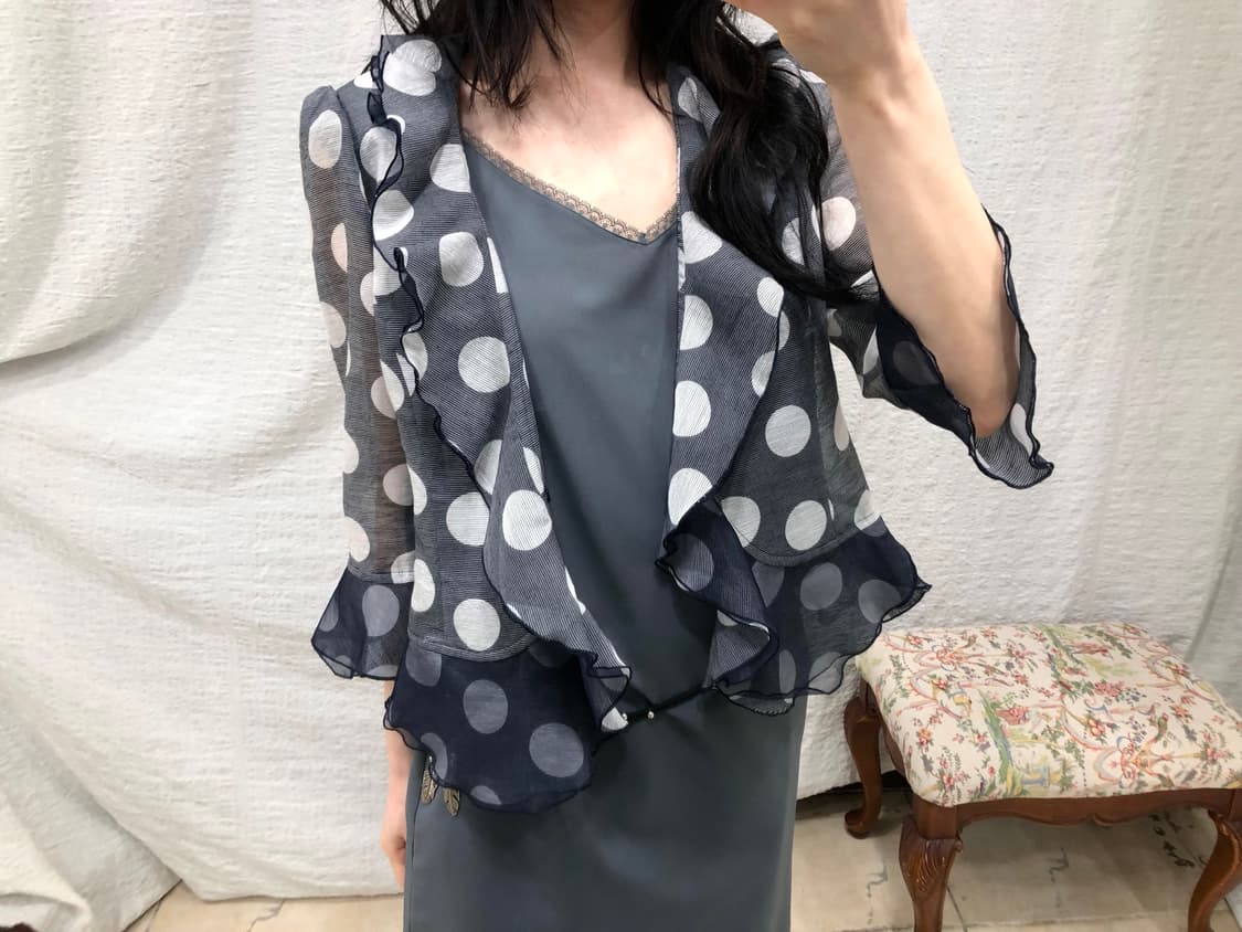 polka sheer frill jacket 상품이미지2