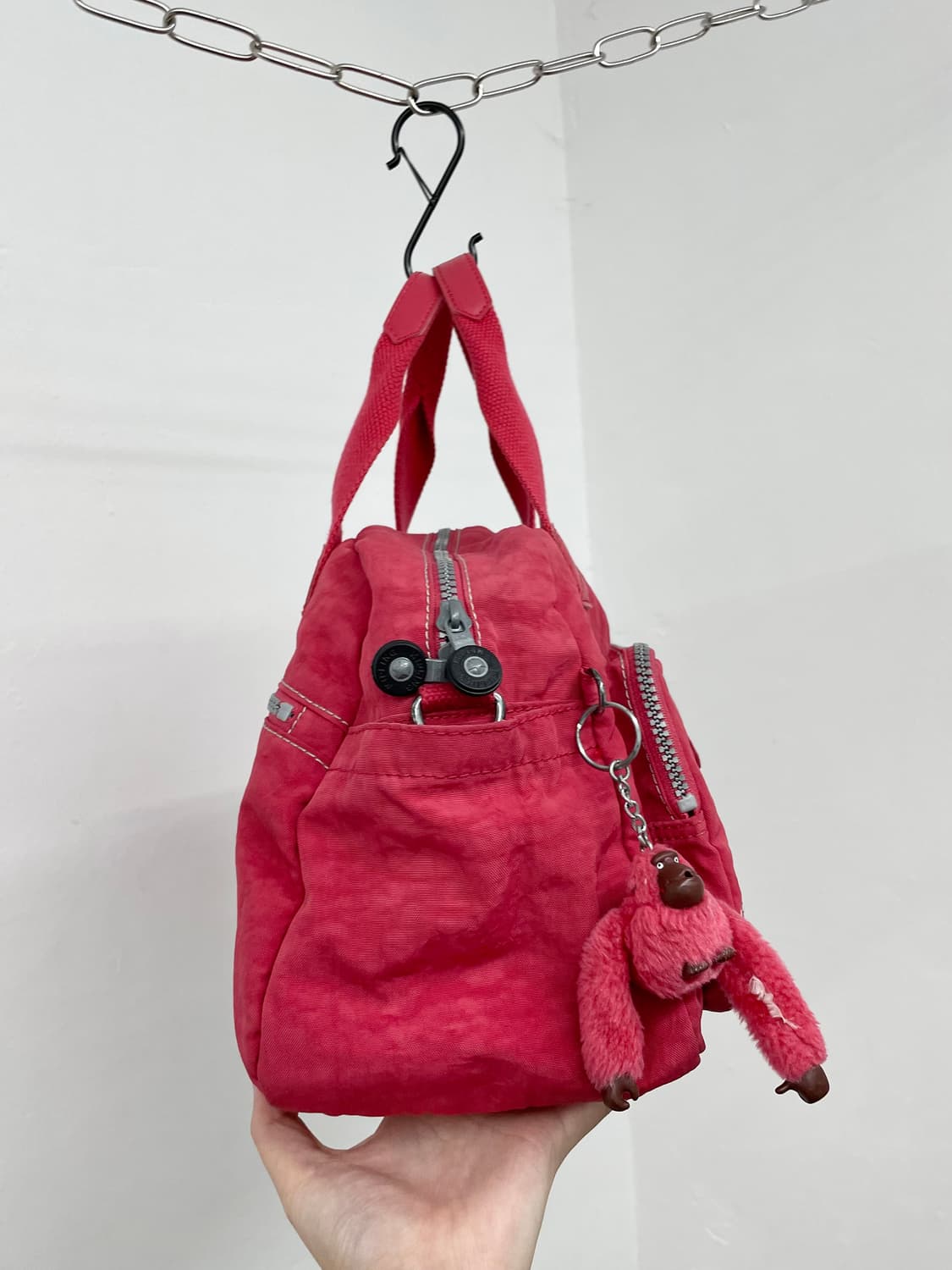 y2k 핑크 키플링 포켓백  상품이미지6