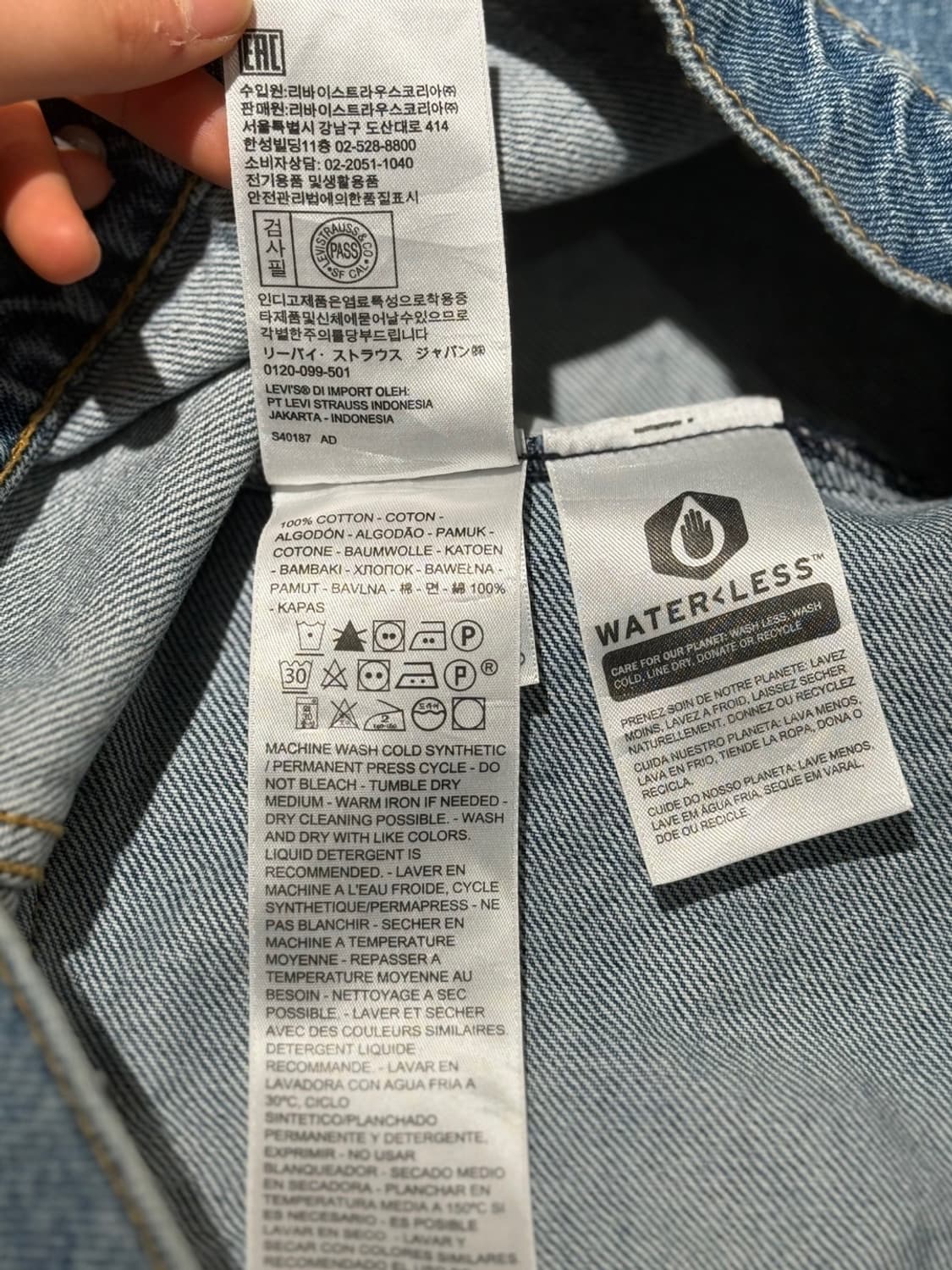 리바이스 데님 핑크 카라 트러커 자켓 상품이미지9