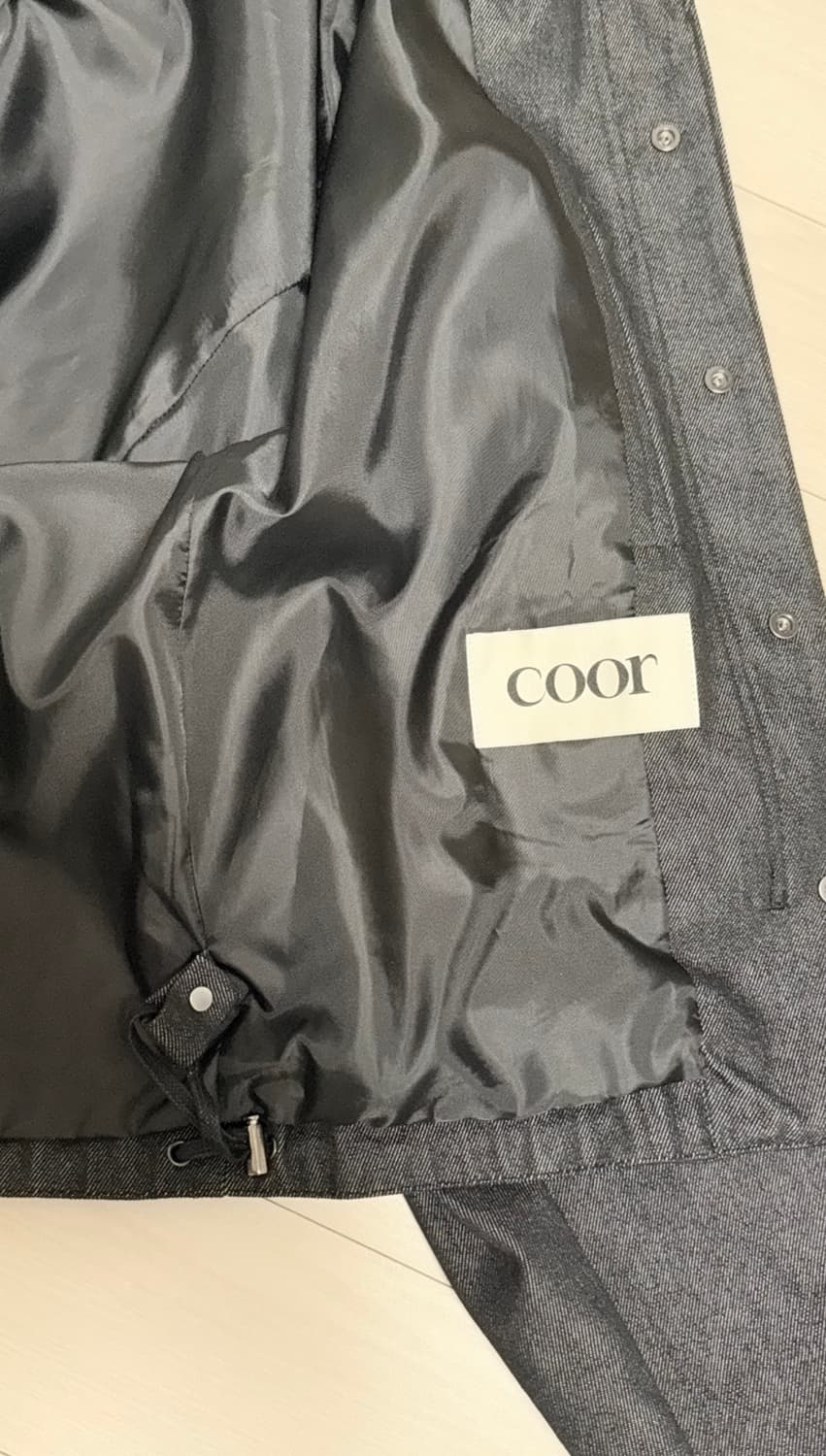 COOR 언체인징 크롭 스트링 블루종/MA-1 자켓 상품이미지3