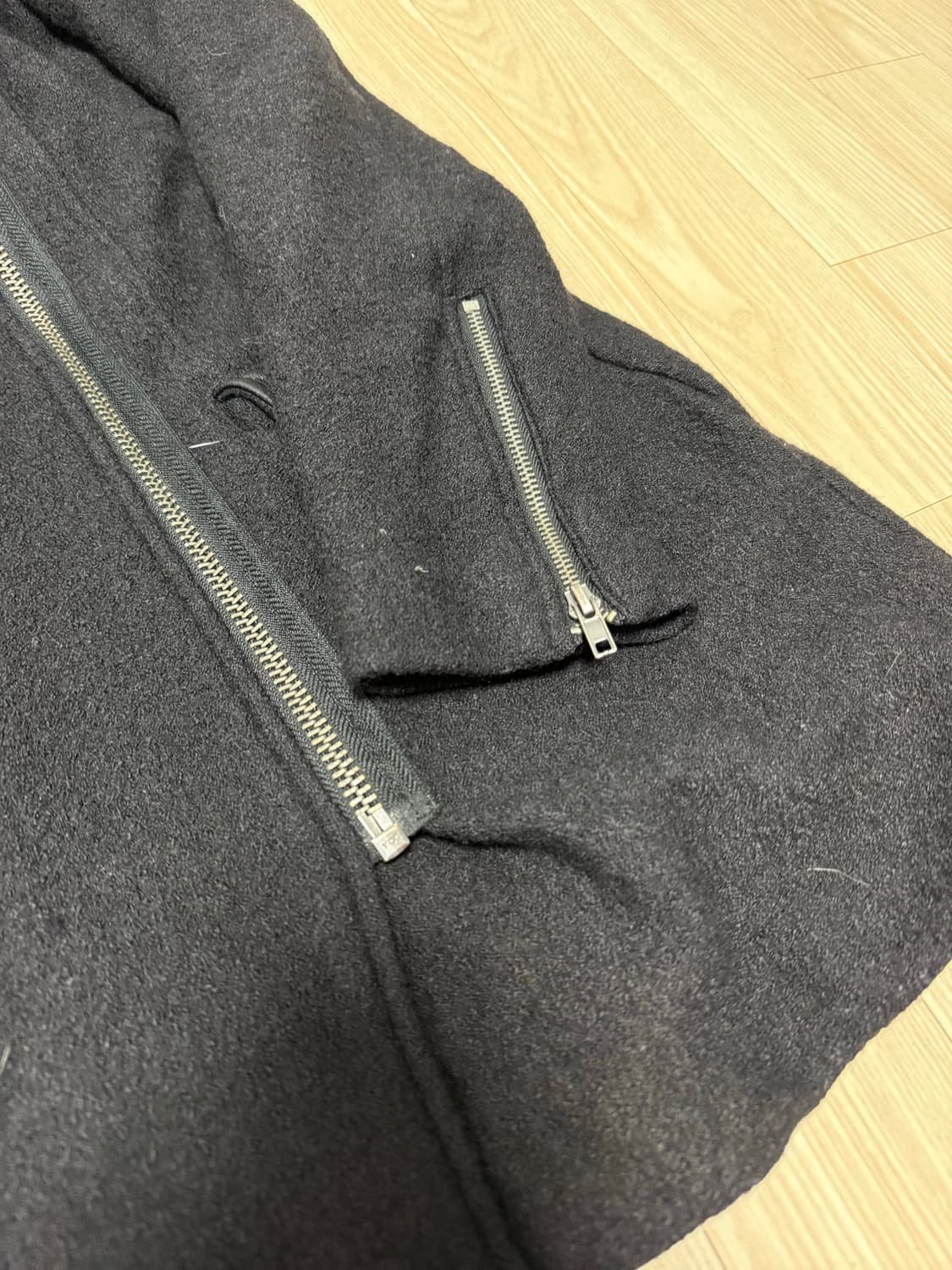 Asos 아소스 사선지퍼 울 코트  상품이미지5