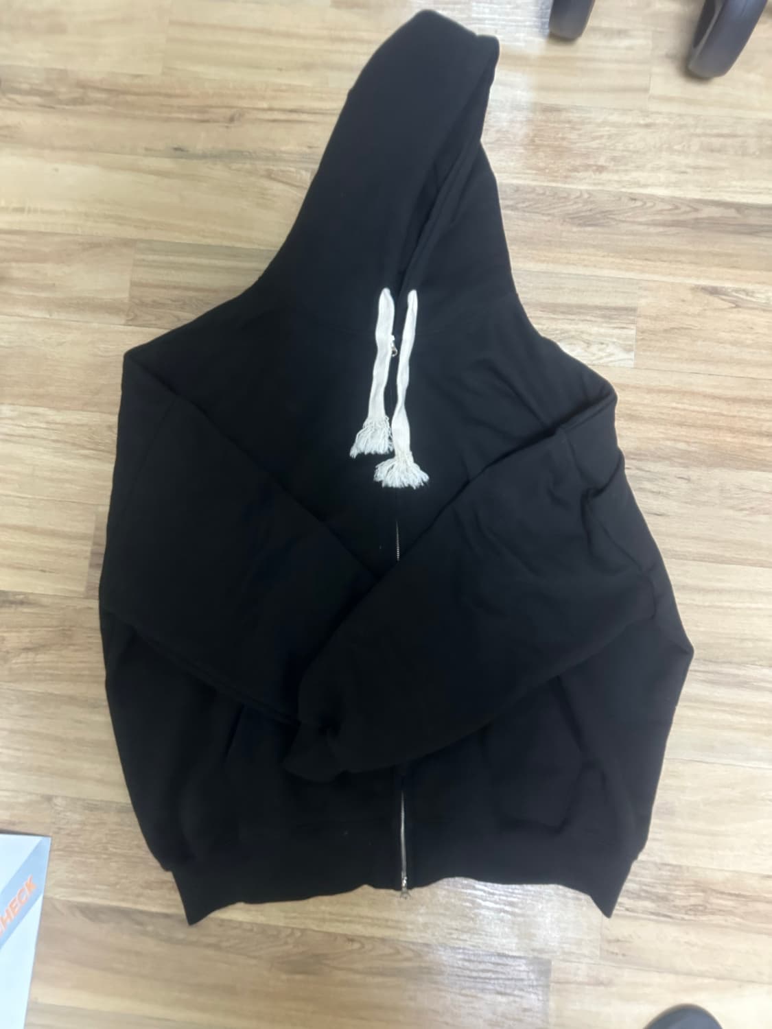 엘빈클로 블랙 후드집업 팔아요 상품이미지3