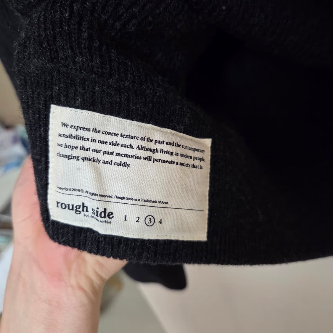 러프사이드 카라니트 애쉬블랙 3사이즈 상품이미지4