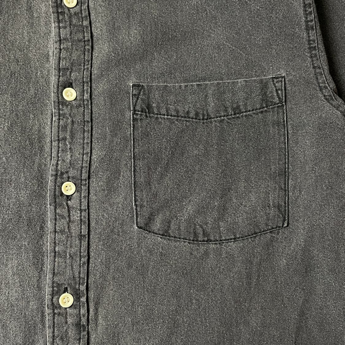 PULL&BEAR 빈티지 차콜 코튼셔츠 A00402 상품이미지3