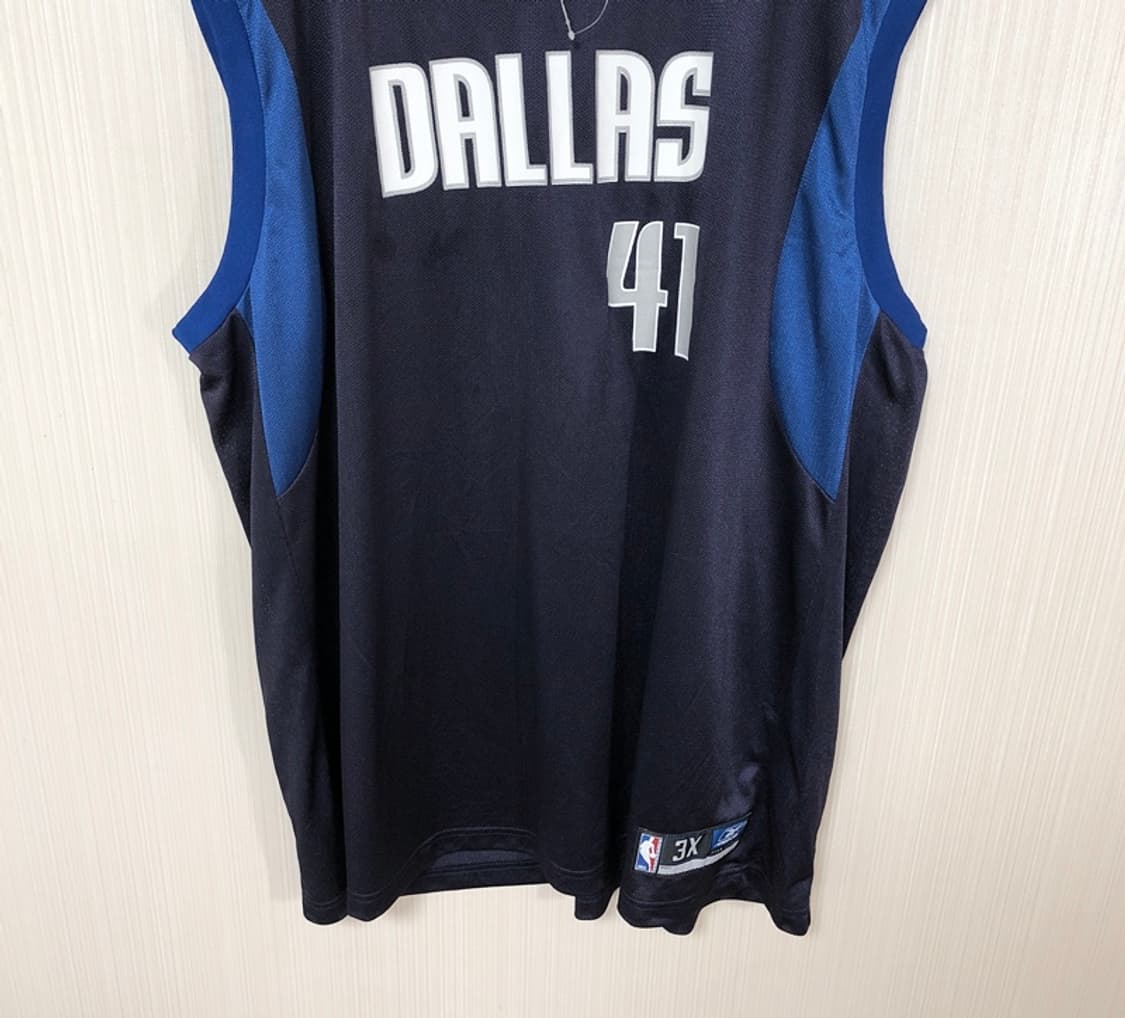 NBA 리복 댈러스메버릭스 유니폼/올드져지 3X #41 노비츠키 상품이미지3