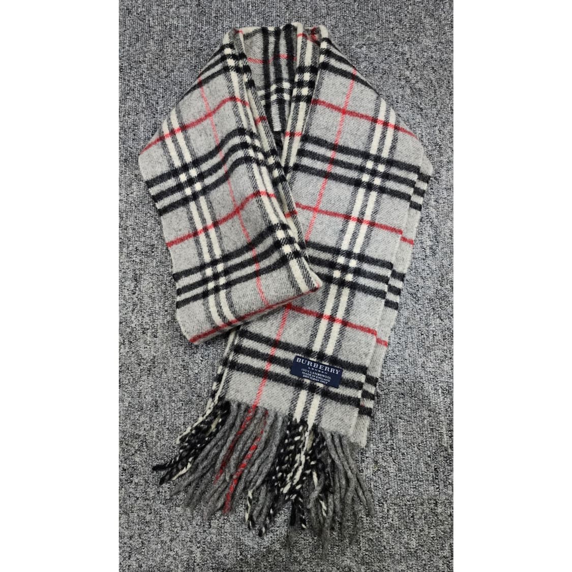 버버리 램스울 노바체크 그레이 머플러 목도리 상품이미지1