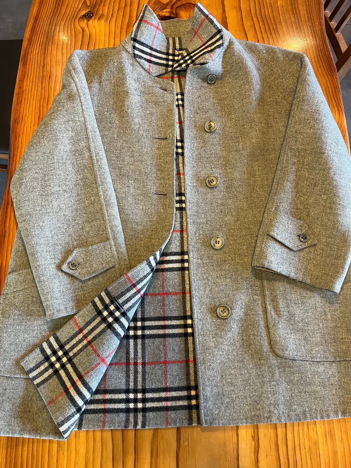 버버리 리버시블 울코트 상품이미지2