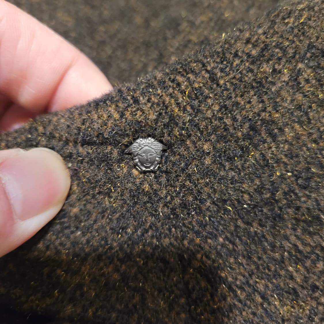 베르사체 진스 꾸뛰르 울 코트 M 상품이미지6