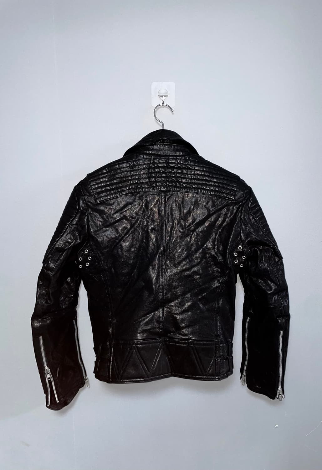Goatskin rock punk leather jac 상품이미지10