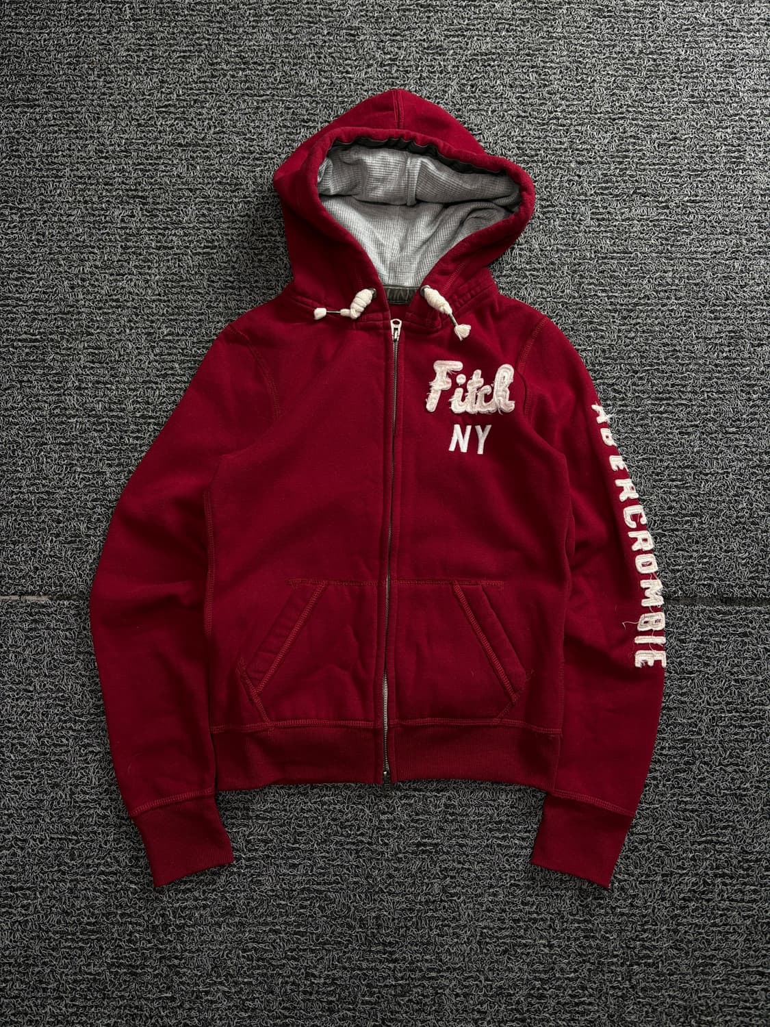 아베크롬비 y2k 빅로고 투웨이 스키니 후드 집업 1825 상품이미지2