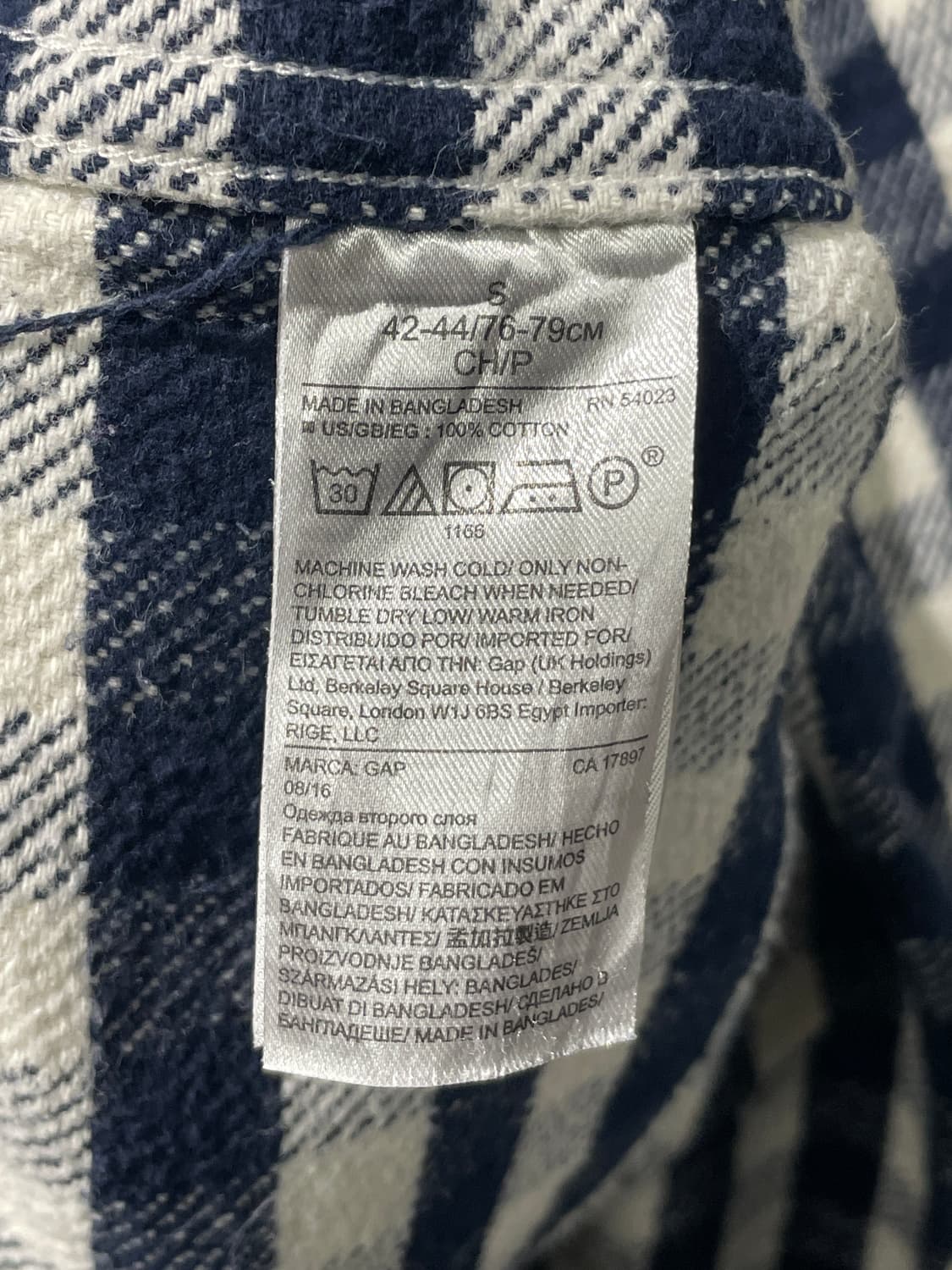 GAP 체크 패턴 플란넬 셔츠 상품이미지7