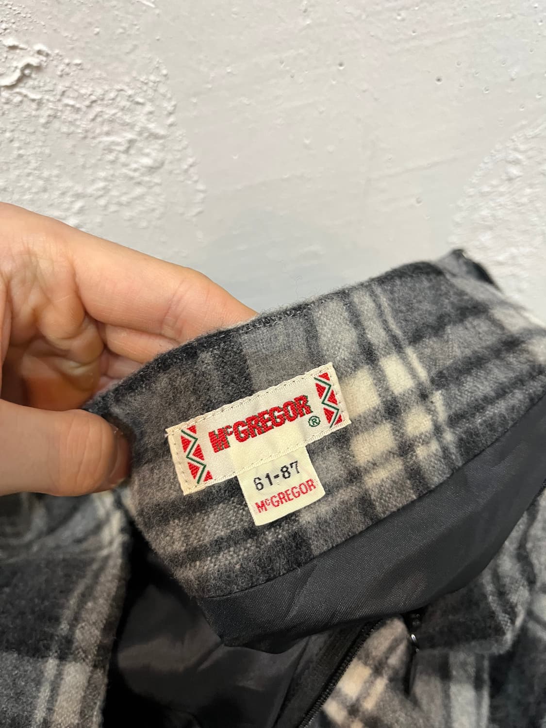 맥그리거 체크 울 스커트 치마 24 상품이미지5